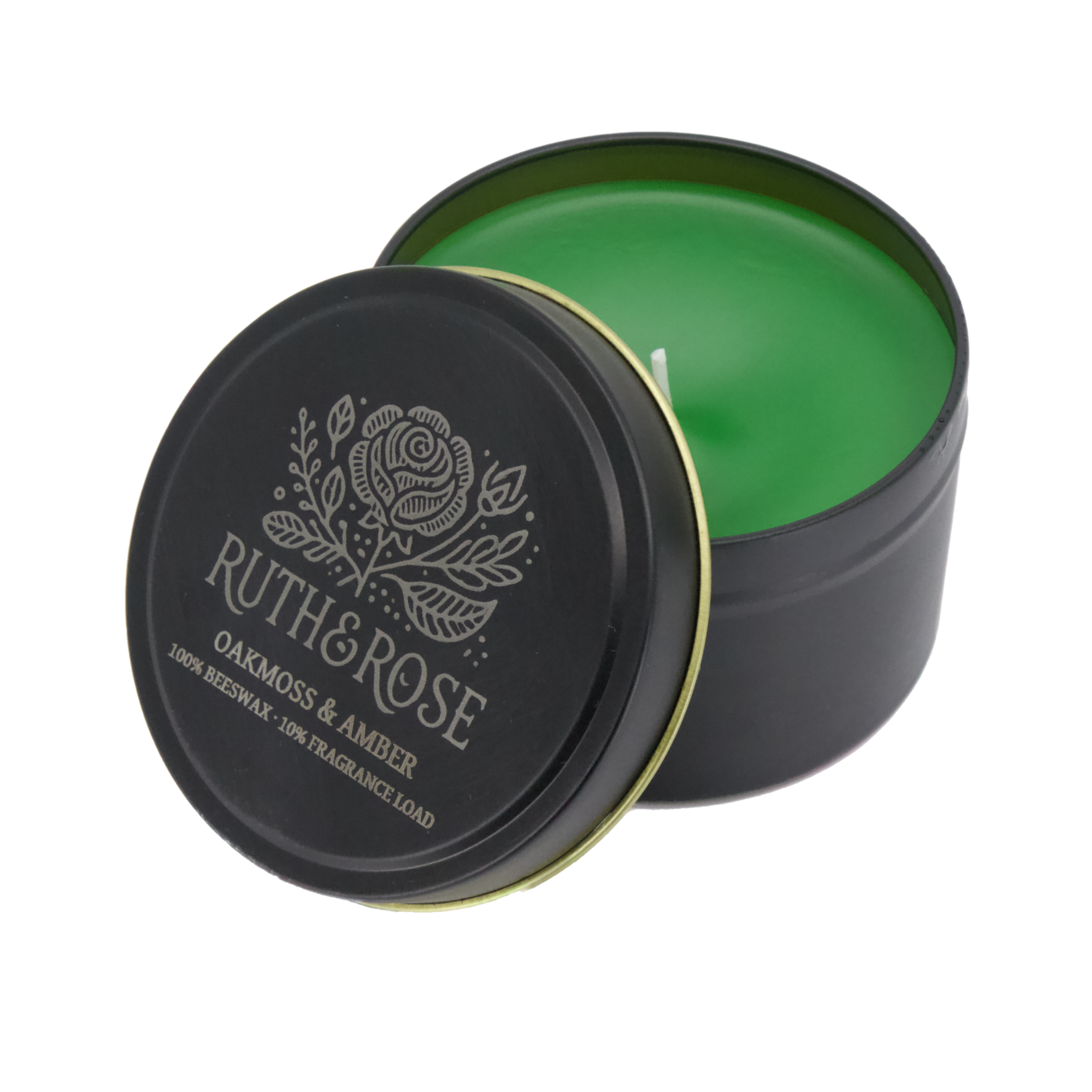 Oakmoss & Amber Beeswax Candle